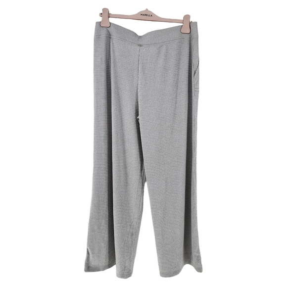 Gilly Hicks Women's Light Gray Dreamworthy Waffle Wide-Leg Pants - XL - Picture 5 of 7